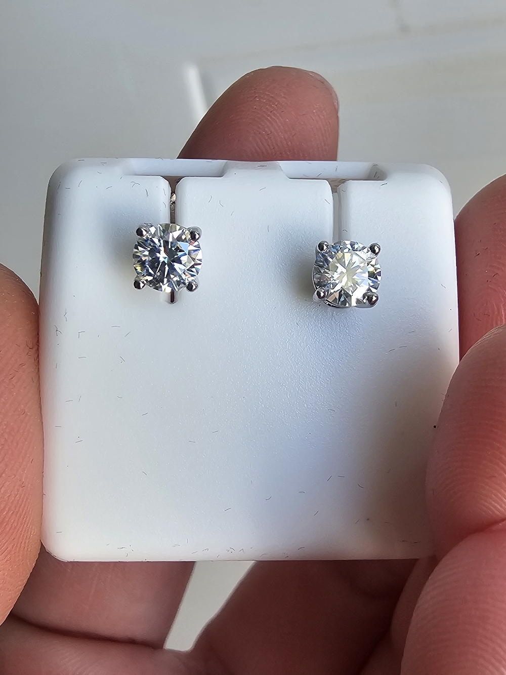 Moissainite Screwback Earrings